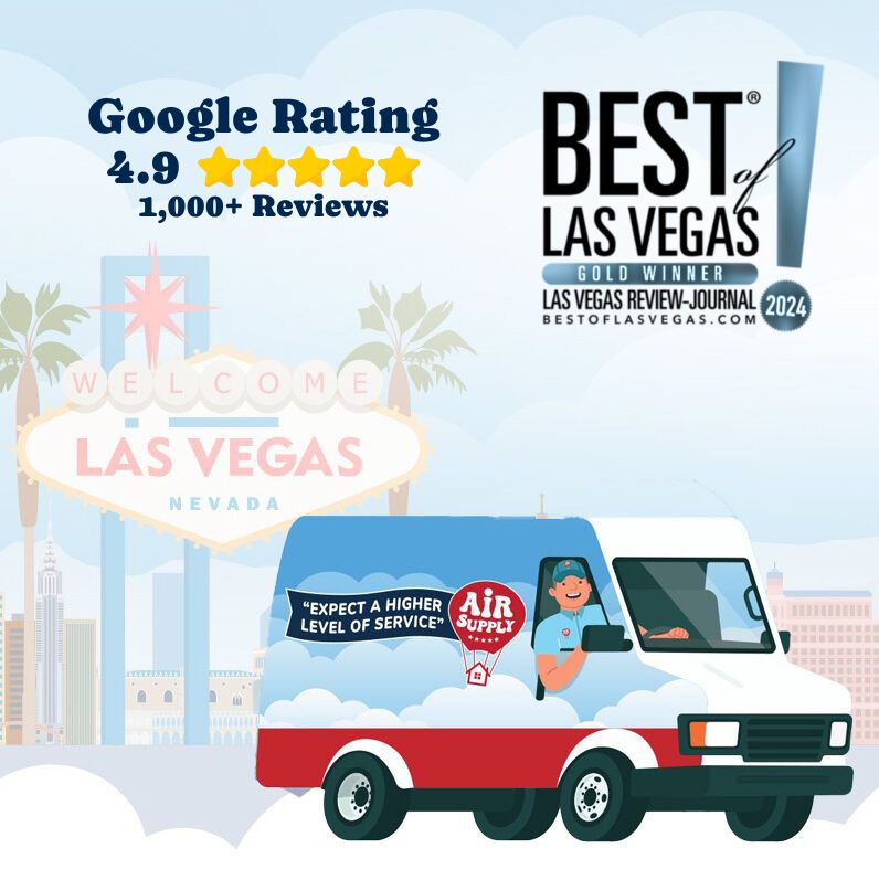 Air Supply best of las vegas google review rating graphic